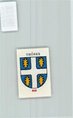 1226 Thônex - Vignette Wappen Kaffee Hag ca 1920-1940 Eichenblatt