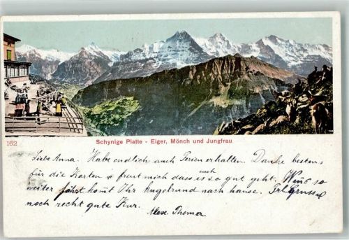 Schynige Platte 1905 - Eiger Mönch Jungfrau