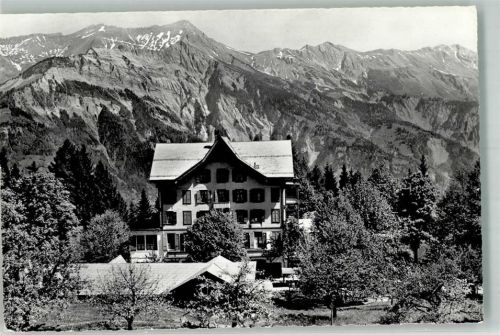 3855 Brienz BE 1965 Foto AK Pension Ferienheim der Stadt Bern Schweibenalp
