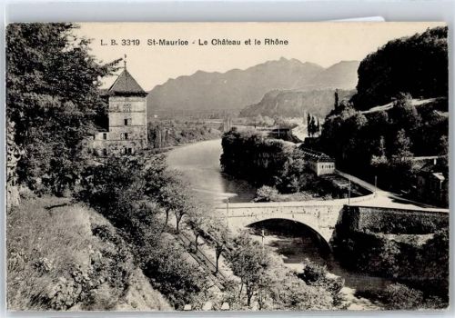 1890 St-Maurice - Rhone Schloss