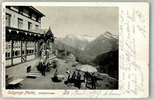 Schynige Platte 1903 Gebrauchsspuren Hotel