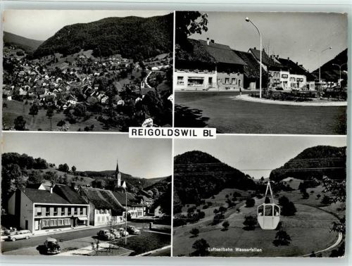 4418 Reigoldswil Foto AK Luftseilbahn Wasserfallen, gute Erhaltung AK