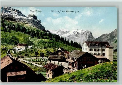 Engstlenalp - 1911 Blick auf die Berneralpen