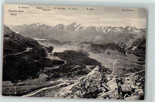 7504 Pontresina 1914 - Panorama vom Oberen Schafberg