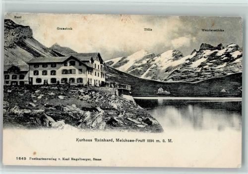 6068 Melchsee-Frutt 1909 - Kurhaus Reinhard Boni Graustock Titlis Wendenstöcke