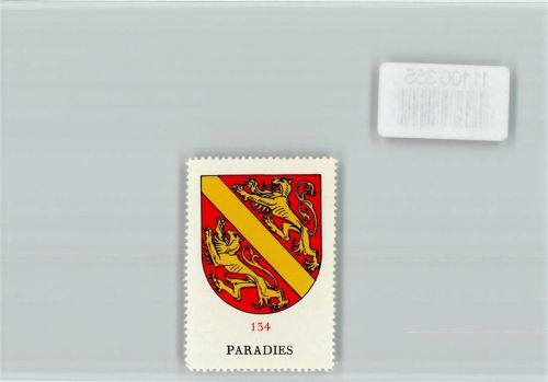 Paradies Rhein - Vignette Wappen Kaffee Hag ca 1920-1940