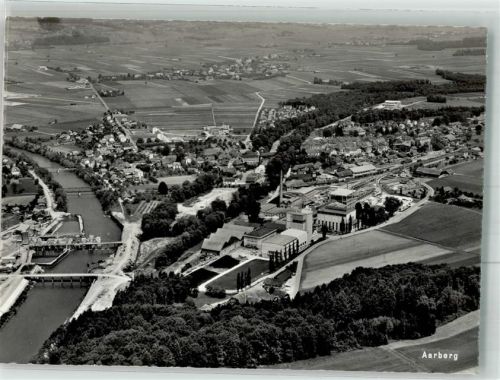 3270 Aarberg Foto AK Fliegeraufnahme
