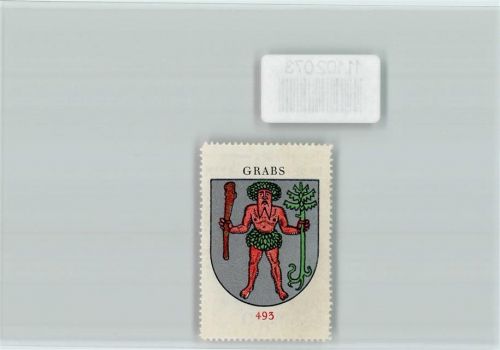 9472 Grabs - Vignette Wappen Kaffee Hag ca 1920-1940