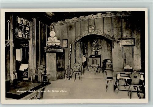 7320 Sargans - Schloß Innenaufnahme Zimmer der Gräfin Agnes