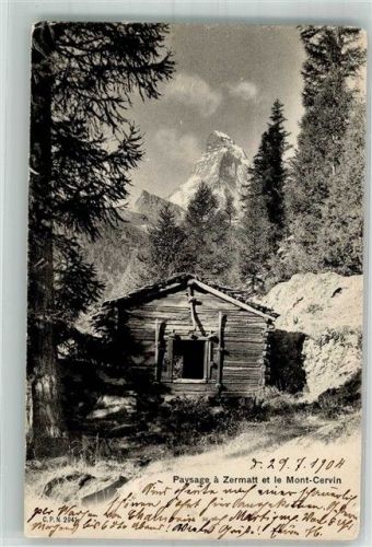 3920 Zermatt 1904 Gebrauchsspuren Mont-Cervin
