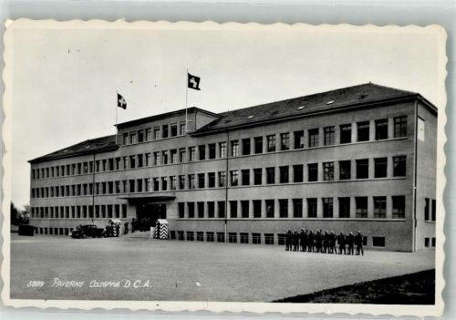 1530 Payerne 1957 Gebrauchsspuren Kaserne D.C.A. Feldpost