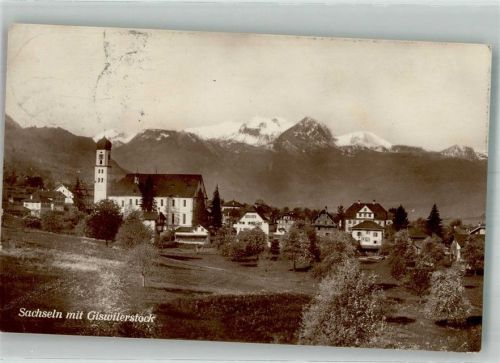 6072 Sachseln 1925 Foto AK Kirche
