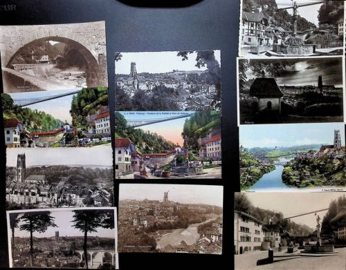 1700 Fribourg Freiburg Posten 21 bis 100 AK Lot mit 21 AK