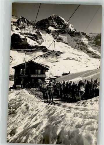 3823 Kleine Scheidegg 1956 Winter Seilbahn Slilift Lauberhorn