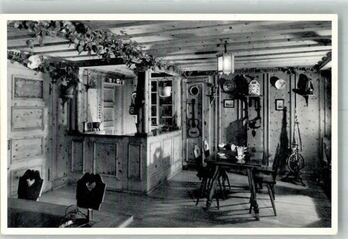 7252 Klosters Dorf Foto AK Pension Auslandschweizer Ferienheim Albeina Bündnderstube