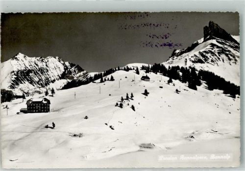 6387 Oberrickenbach 1953 Winter Pension Bannalpsee