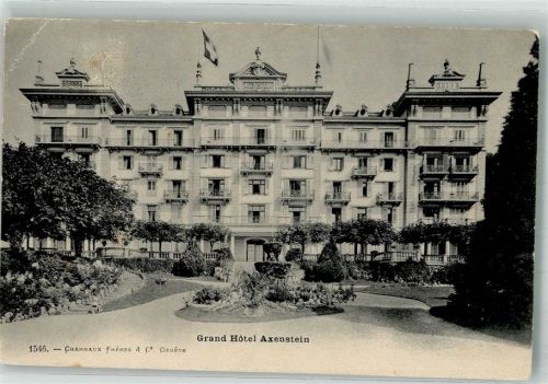 6443 Morschach Gebrauchsspuren Grand Hotel Axenstein