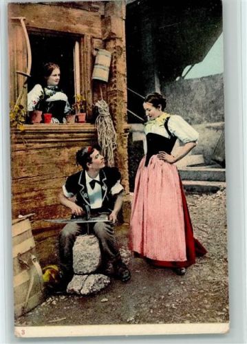 Handwerker flirtet mit zwei Frauen