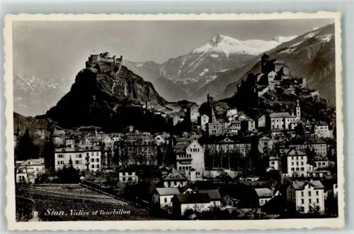1950 Sion Sitten Gebrauchsspuren Valere Toubillon