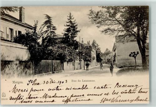 1110 Morges 1903 - Rue de Lausanne