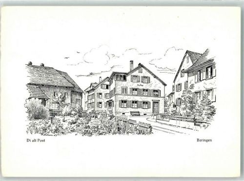 8222 Beringen KEINE AK Alte Post Künstlerkarte