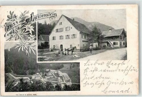 7304 Maienfeld 1904 - Ort lt. Stempel St. Luziensteig