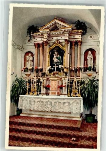 6313 Menzingen Foto AK Kloster Gubel Hochaltar Foto Gaberell