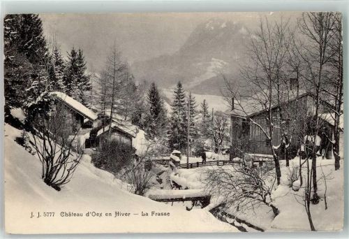 1660 Château-d´Oex - Paysage d hiver la Frasse