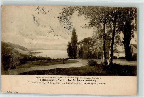 8268 Salenstein 1912 - Schloss Arenenberg No 18 nach Originalgemälde von Max J de Sury