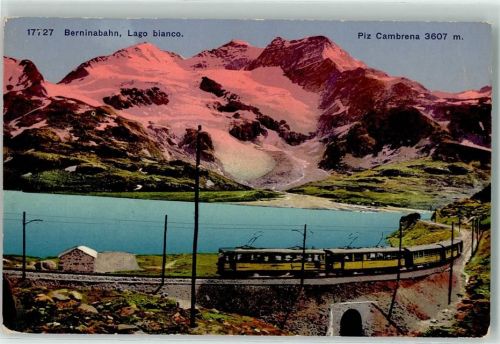Berninabahn - Lago bianco Piz Cambrena