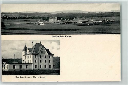 8302 Kloten 1912 Gebrauchsspuren Waffenplatz Kantine