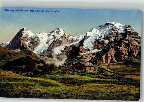 3825 Mürren Foto AK Oberberg Eiger Mönch Jungfrau