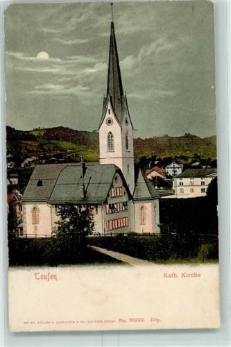 9053 Teufen AR 1909 Gebrauchsspuren Kath. Kirche