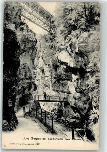 2500 Bözingen 1903 - Taubenlochschlucht