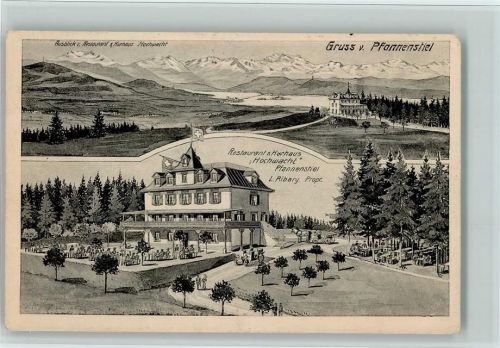 8706 Meilen 1914 - Restaurant Pfannenstiel Hochwacht , Pfannenstiel AK