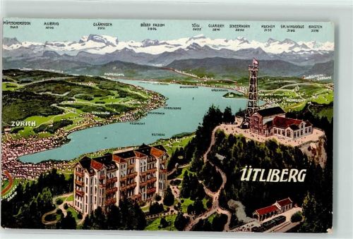 8143 Uetliberg 1909 - Utokulm Alpenkette