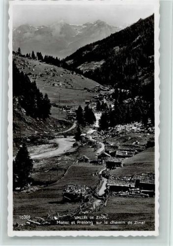 3961 Zinal - Vallee de Zinal Motec et Pralong sur le chemin de ZInal