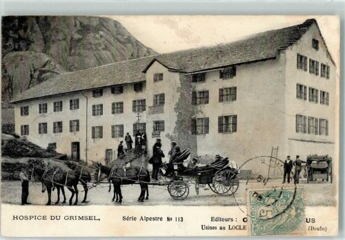 3864 Guttannen 1905 - Hospice du Grimsel Usines au Locle