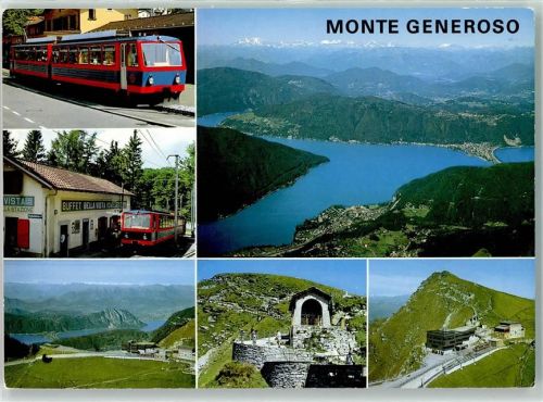 5734 Reinach AG - Eisenbahn Bahnhof Hotel Gasthaus Monte Generoso