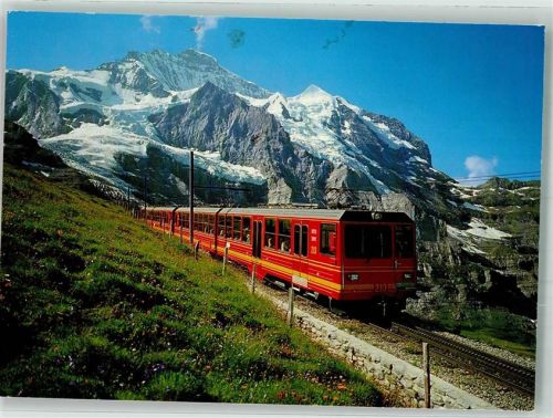 3823 Kleine Scheidegg Foto AK Eisenbahn Jungfraubahn