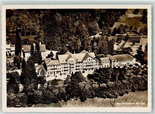 6313 Bad Schönbrunn Menzingen - Feldpost Fliegeraufnahme