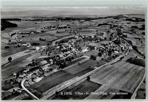 1690 Villaz-St-Pierre Karte beschädigt Fliegeraufnahme