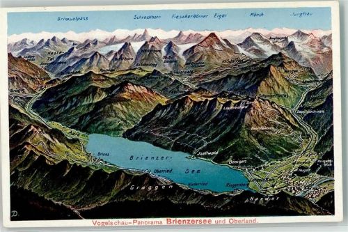 3852 Ringgenberg BE - Brienzer See Oberland Vogelschau