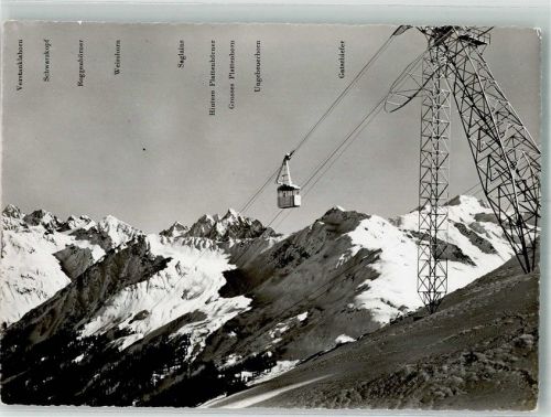 7250 Klosters 1956 Winter Seilbahn Klosters-Gotschnagrat-Parsenn