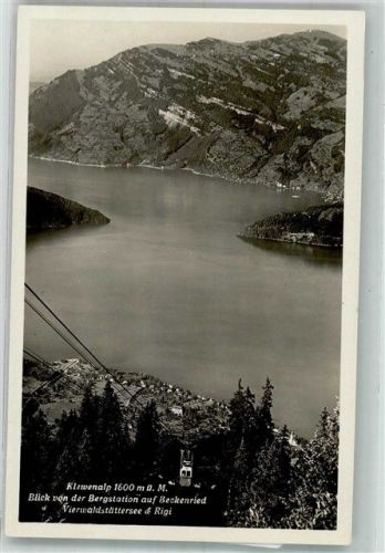 6375 Beckenried Foto AK Seilbahn Klewenalp
