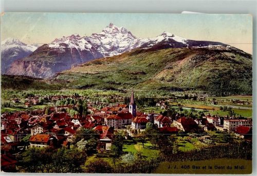 1880 Bex 1920 Foto AK Bahnpost Zug 1375