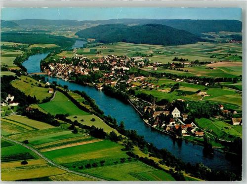 8253 Diessenhofen Foto AK Fliegeraufnahme St. Katharinental