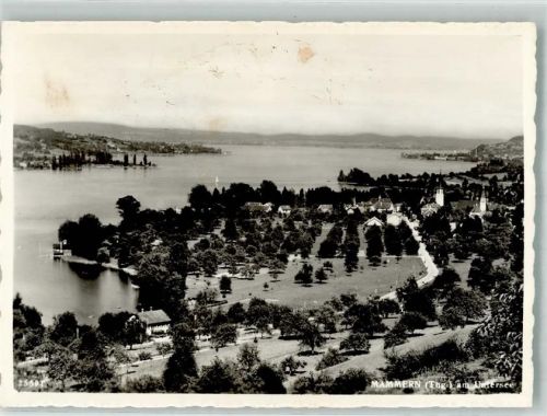 8265 Mammern 1959 Foto AK Fliegeraufnahme Untersee