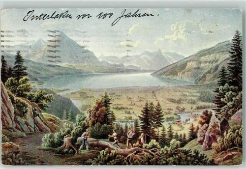 Interlaken Gabriel Lory junior Pro Juventute Schweiz Gebrauchsspuren