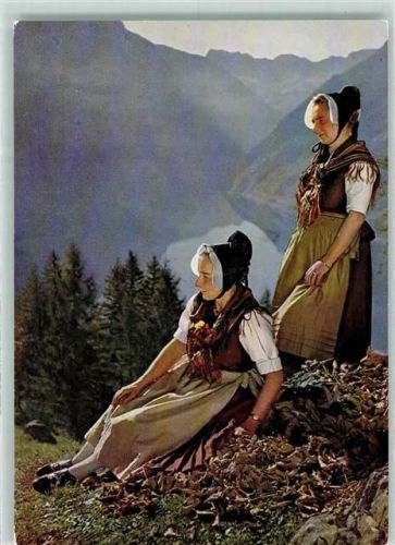 8750 Glarus - Edition Stehli Serie Nr. 1608 - Sonntagstracht AK